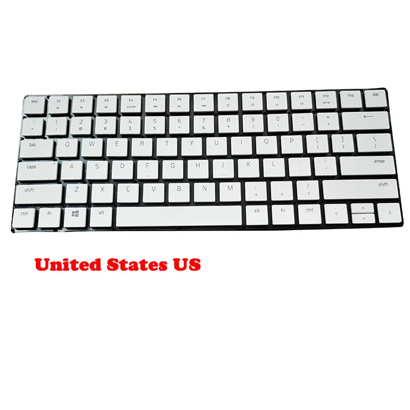 Laptop Keyboard For RAZER Blade 15 Studio Edition 2020 2020 RZ09-0330 RZ09-0330QEM3 United States US White Without Frame