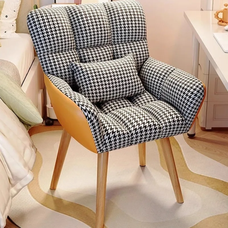 

Home Comfortable Dining Chair, Trendy Makeup Chair, Backrest Leisure Soft Seat, Designer Dining Table Chair
