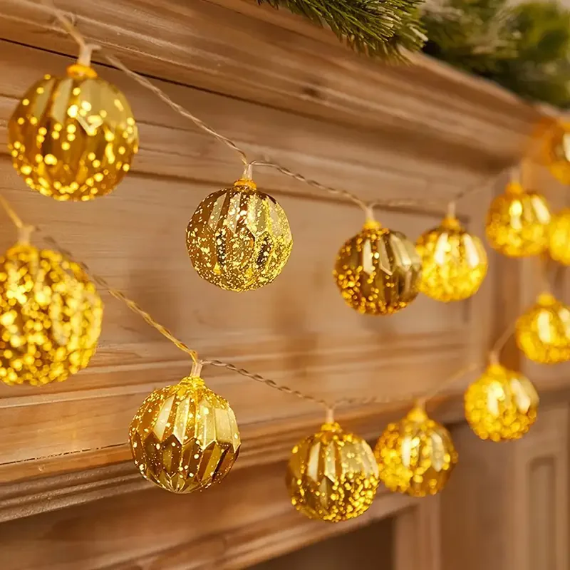 

Christmas Ball String Lights Festive LED Fairy Lights for Holiday Decor, Weddings, Parties, and Home Decor Christmas Tree Decor