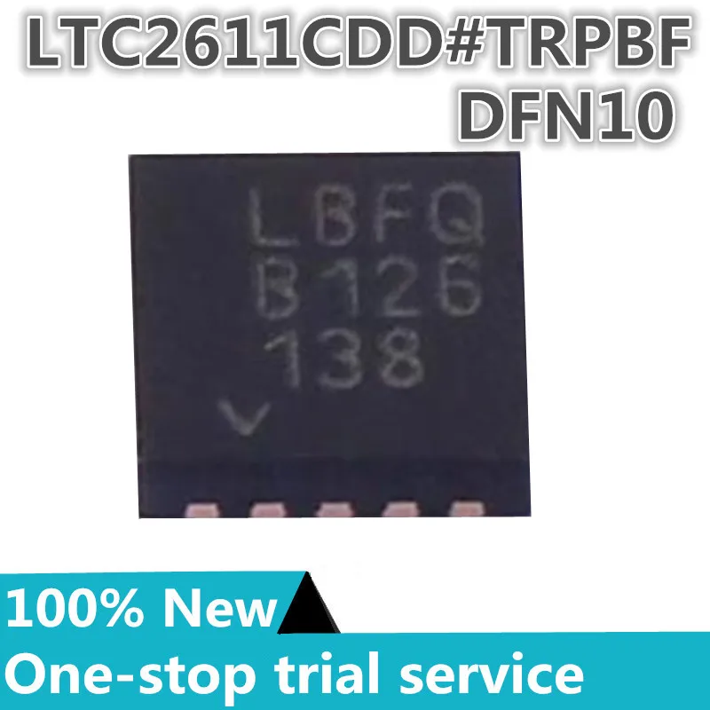 

1-10pcs %New original LTC2611CDD#TRPBF LTC2611CDD#PBF Silk screen LBFQ package DFN10 DAC voltage-buffer