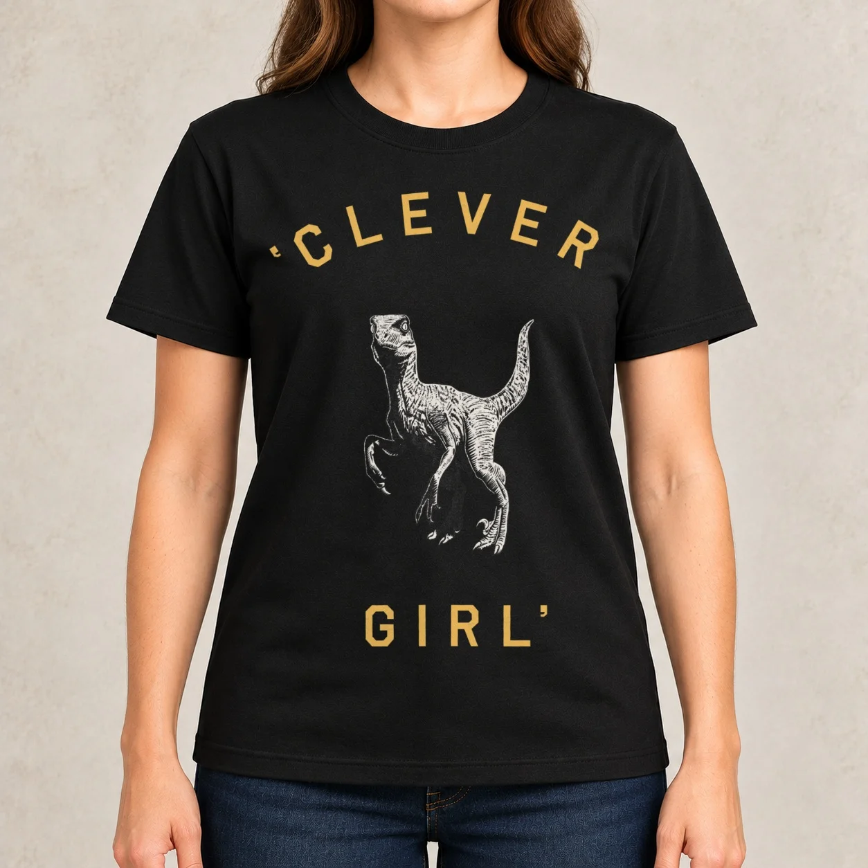 Clever Girl - Dark Women T-Shirt quick-drying funny customs design your own western t shirts for Women