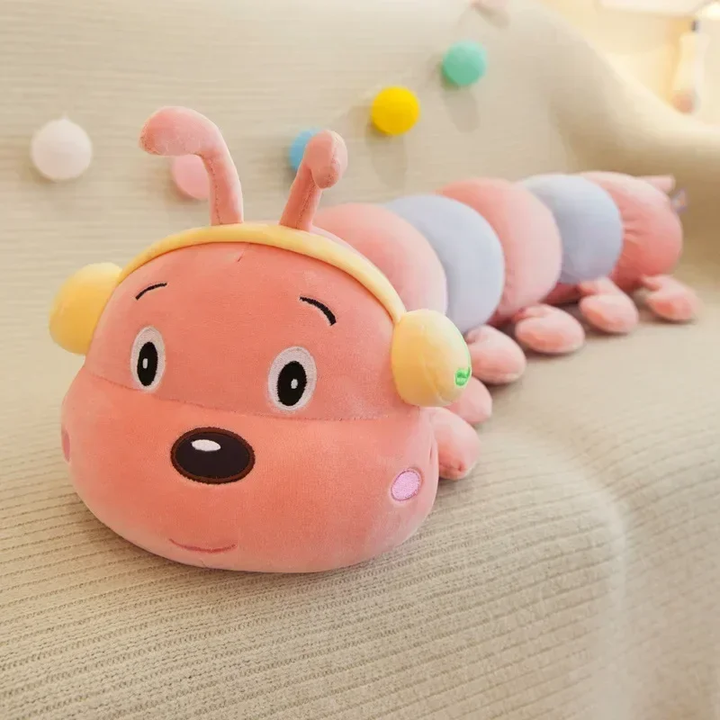 [Nuovo] 40 ~ 90 cm Colorato catoon bruco peluche bambola morbido e confortevole insetto cuscino di cotone verme bug modello divano auto cuscino regalo per bambini