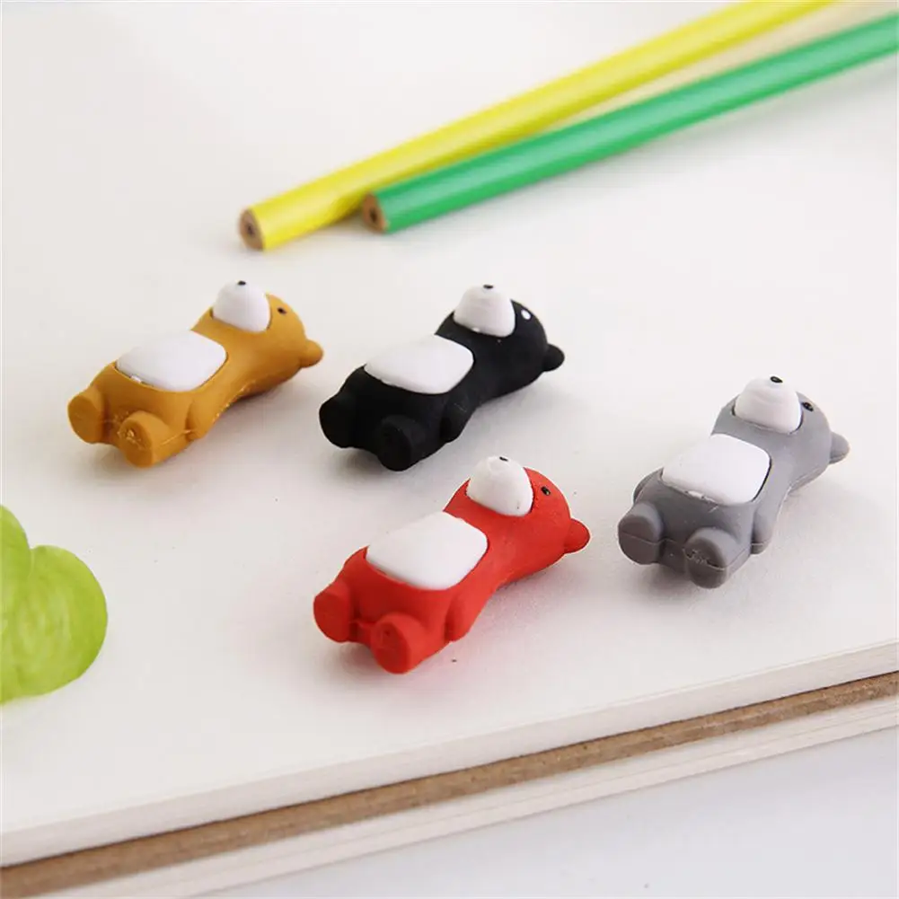 1 Máy Tính Dễ Thương Bút Chì Tẩy Hoạt Hình Đứng Gấu Hình Mới Lạ Tẩy Dành Cho Trẻ Em Học Tập Văn Phòng Sinh Viên Văn Phòng Phẩm