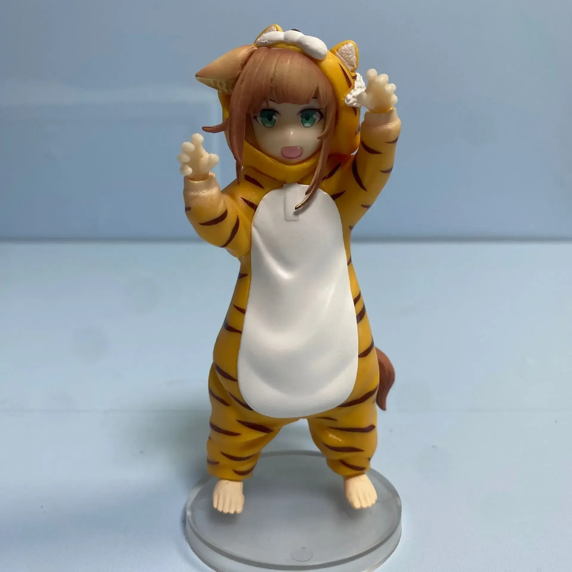 Standing Cat Ear Tiger Girl Kawaii Action Figure Hot Anime Girl Figures PVC Collection Figurines Cute Model Doll Gifts Kids Toys