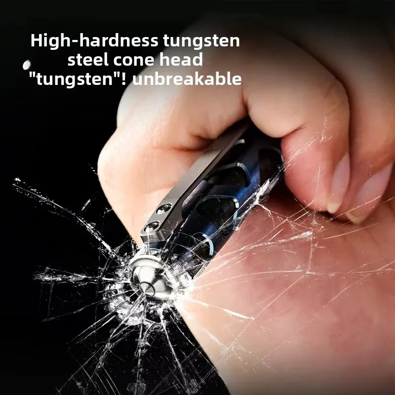 Titanium Alloy Multi‑Function Tactical Pen Tungsten Steel Tip Self‑Defense EDC Tool for Camping Hiking Outdoor Men Gift - view 6