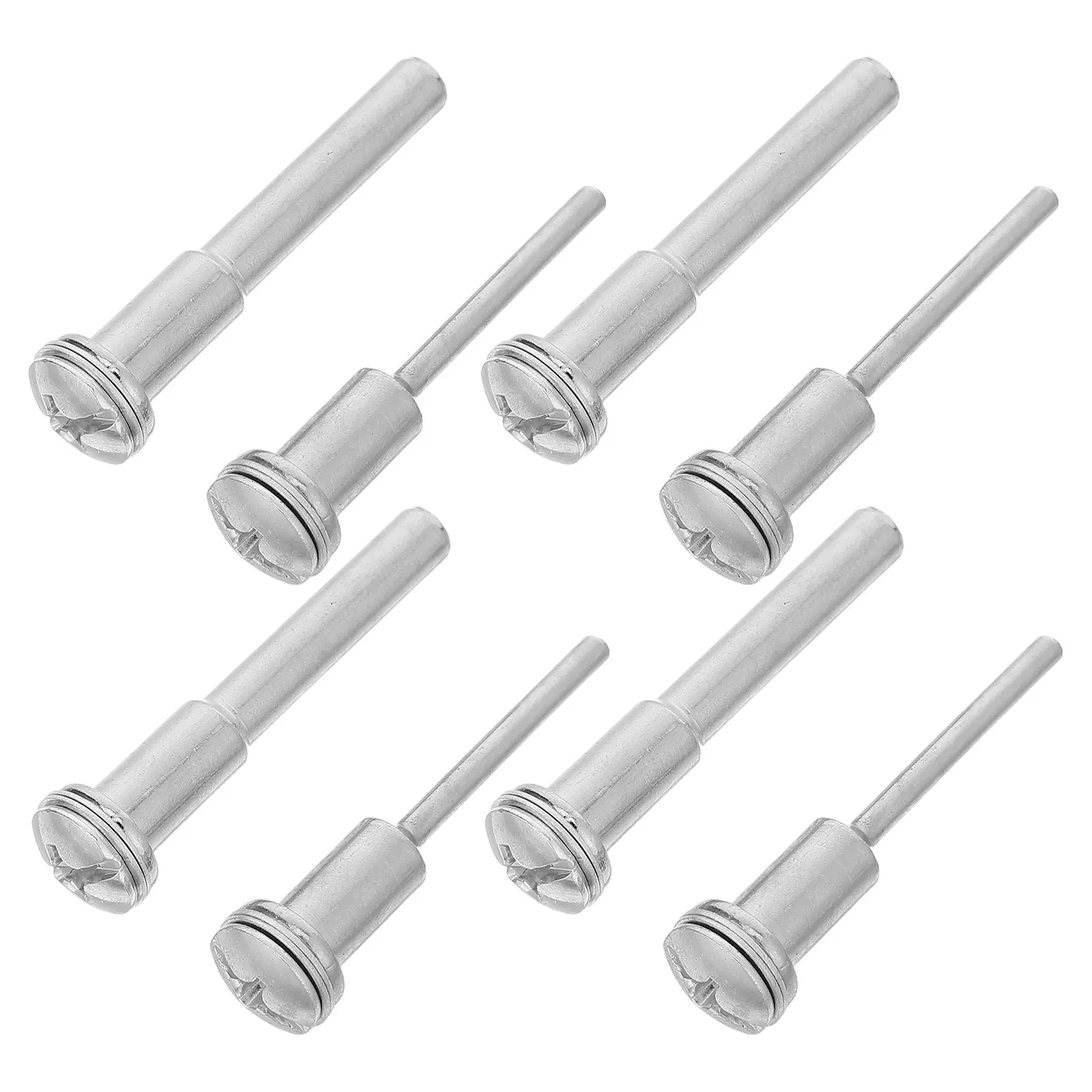 8Pcs Cut Off Wheel Mandrel Holder Screw Mandrel High Speed Steel Shaft for Rotary Tool Cutting Grinding Die Grinder Accessories