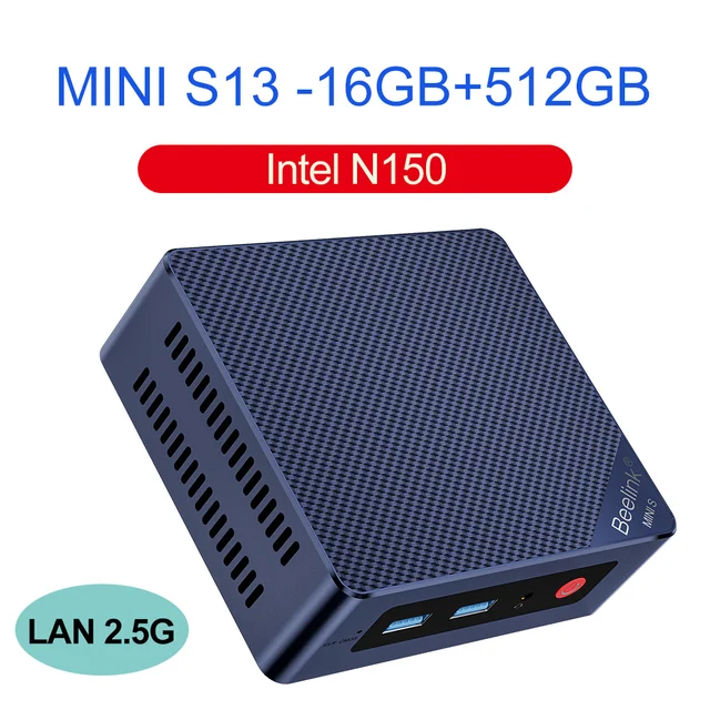 Beelink MINI S13 Pro ミニPC N150 16+500GB Amazon.com: Beelink MINI S13 Mini PC with Processor N150,16G DDR4