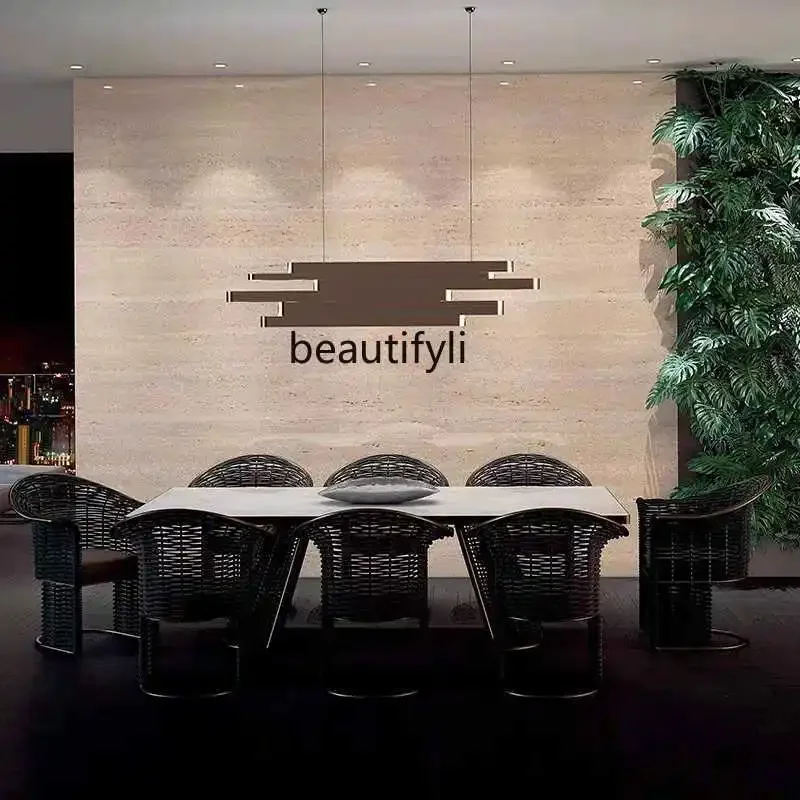 P مجموعة طاولة وكرسي خارجي، مجموعة كراسي الروطان الفاخرة الخفيفة، كرسي طعام غير رسمي، طاولة طعام