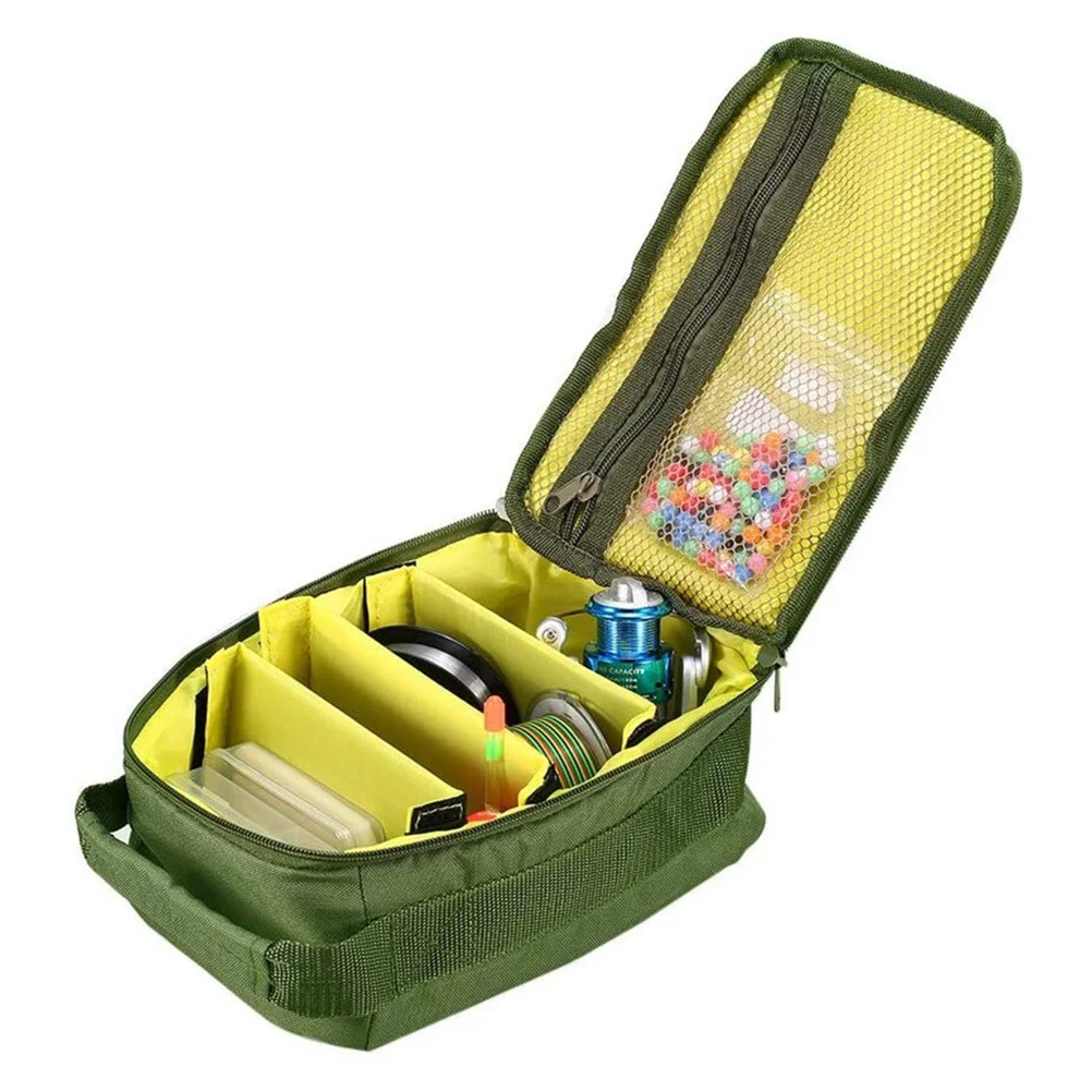 

Fishing Reel Lightweight Portable Oxford Cloth Wear Fishing Reel Pouch Resistant Tackle Case Storage Pouch Wheel Accessories