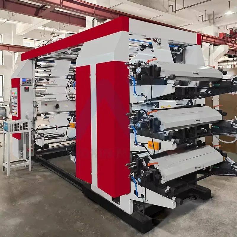 Customized Automatic 6 Colors Printing Press Machine Flexo Press Non-woven Plastic Film Bag Flexographic Printing Machine - view 4