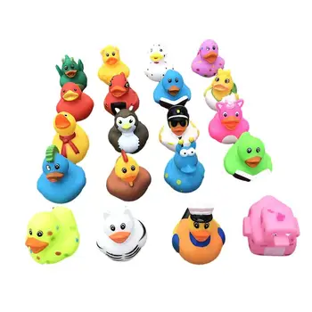 Cute rubber duck assorted duck bath toys kids shower bath toy gifts baby birthday party gifts decorations