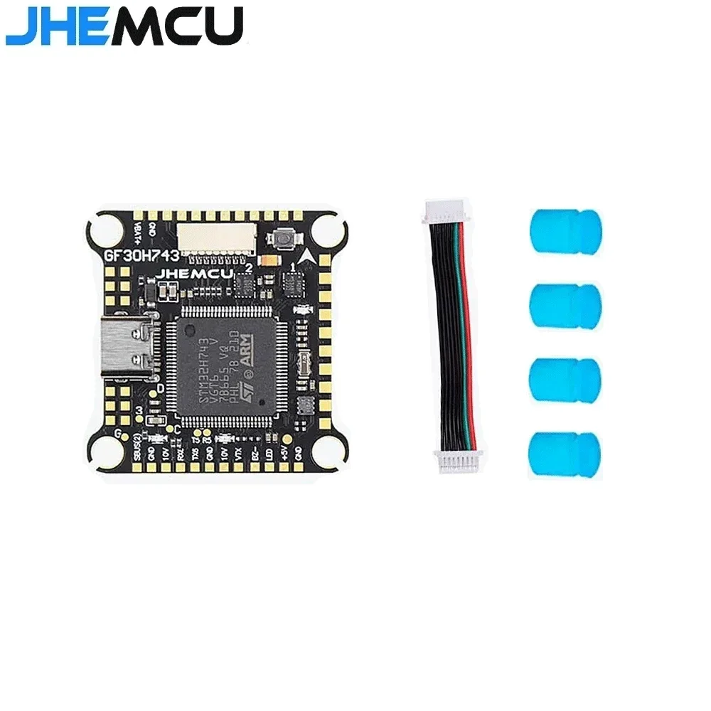 SkyDElJHEMCU GF30H743 480MHZ Flight Controller ICM42688 DUAL Barometer OSD 128M Black Box Dual BEC 3-6S LIPO For RC FPV Racing D