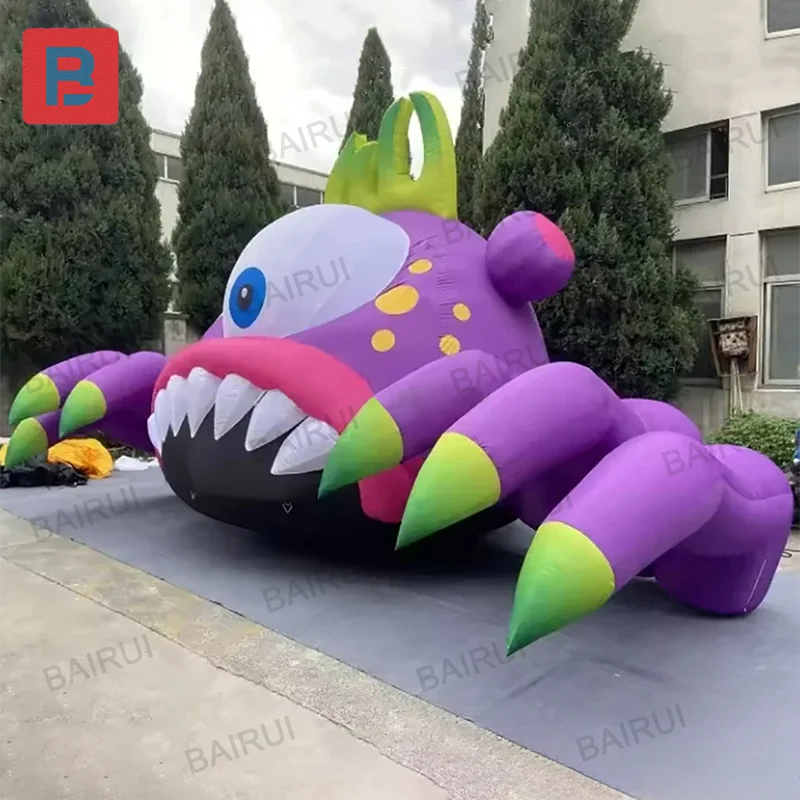 Scary inflatable single eye monster one eye cartoon doll purple halloween decoration prop