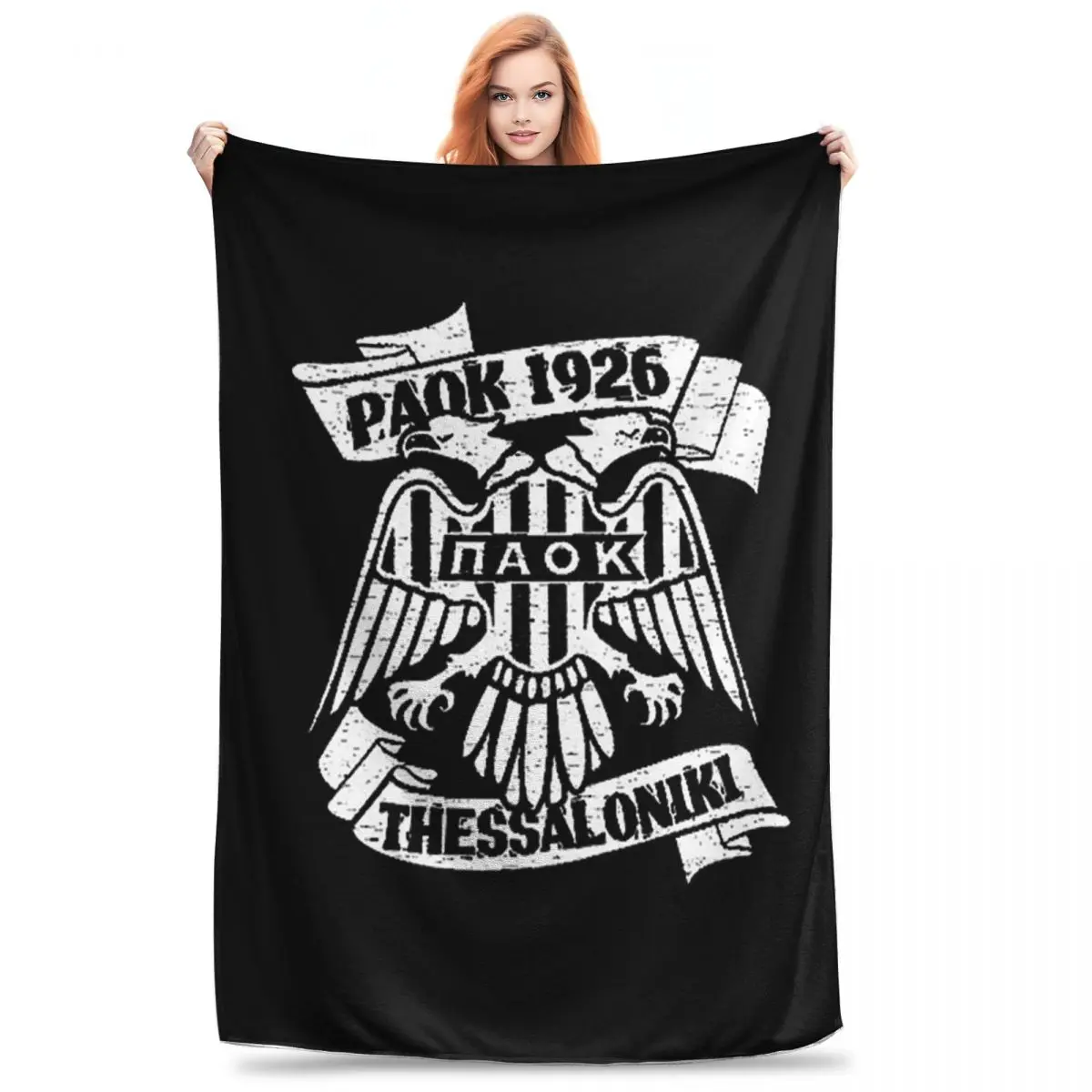 Paok Thessaloniki Ultras Hooligans Blankets Flannel Soft Sofa Throw Blankets For Couch Bedding Office Throws Bedspread Quilt