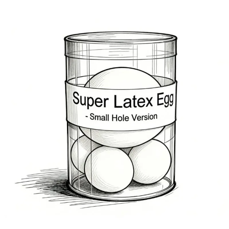 Super Latex Egg Small Hole - Magic Egg Compression Restoration Trick Close Up Stage Illusion Gimmick Props Mentalism Magician