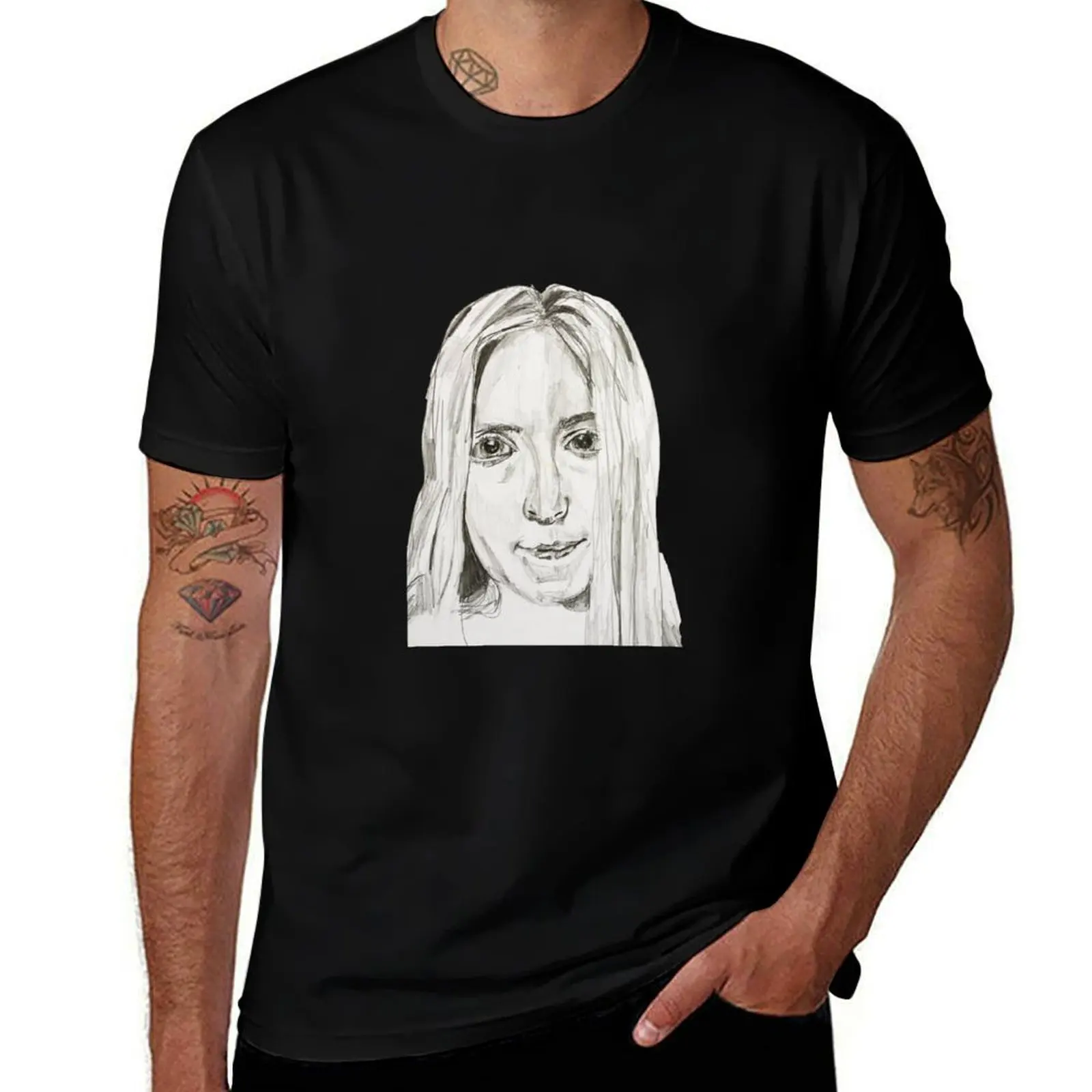 

Friendly T-Shirt oversized blanks shirts graphic tee Men's cotton t-shirt