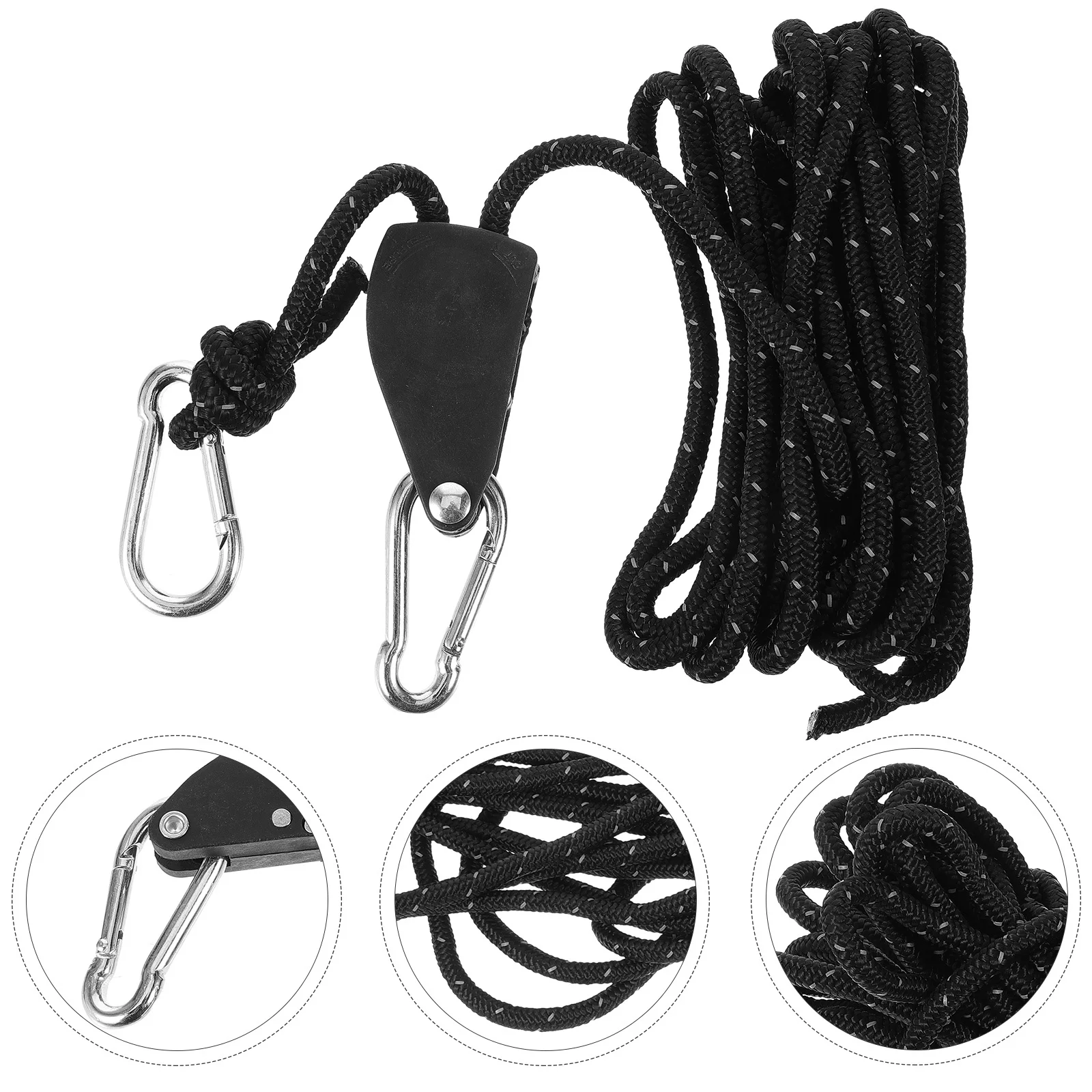 

Outdoor Camping Nylon Reflective Rope Heavy Duty Windproof Tent Rope for Hiking Climbing Tent Repair Reflective Ropes