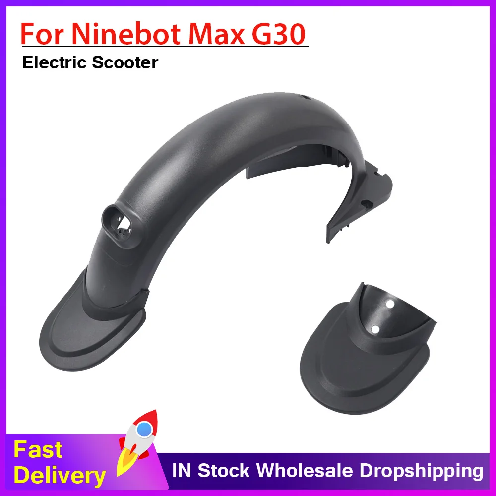 Front Rear Mudguard Fender Fishtail Shape Retaining Wate for Ninebot Max G30 Electric Scooter Fender Protection Cover Accessorie