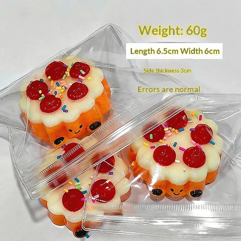 Strawberry Egg Tart  Toy With Cute Design And Soft Texture Perfect For Stress Relief Home Office Relaxation