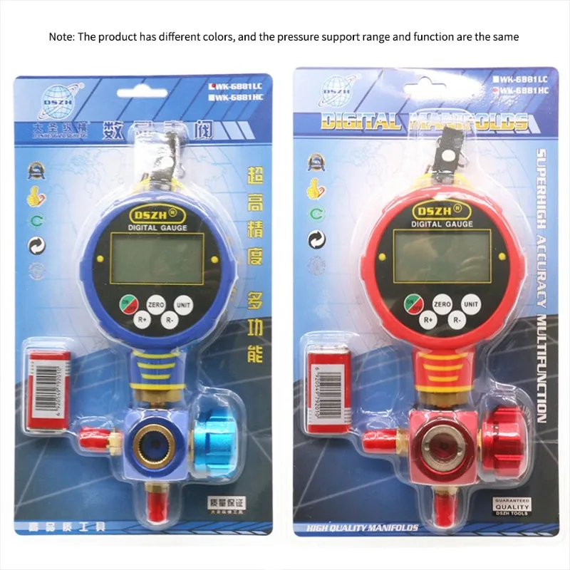 Digital Refrigerant Meter Digital Meter Fluoride Refrigerant WK-688L /H WK-6881LC /H High Pressure Air Conditioning Low Pressure