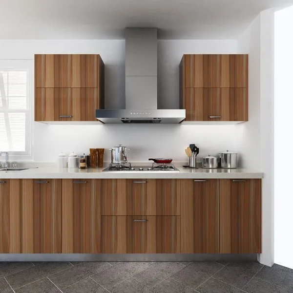 Armário de cozinha de madeira montado na parede Project Rady Made