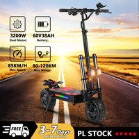 EScooter 6000W Dual Motor 60V38AH Front and Rear Hydraulic Oil Brake Scooters Electric E-ABS Electronic Braking Electric Scooter