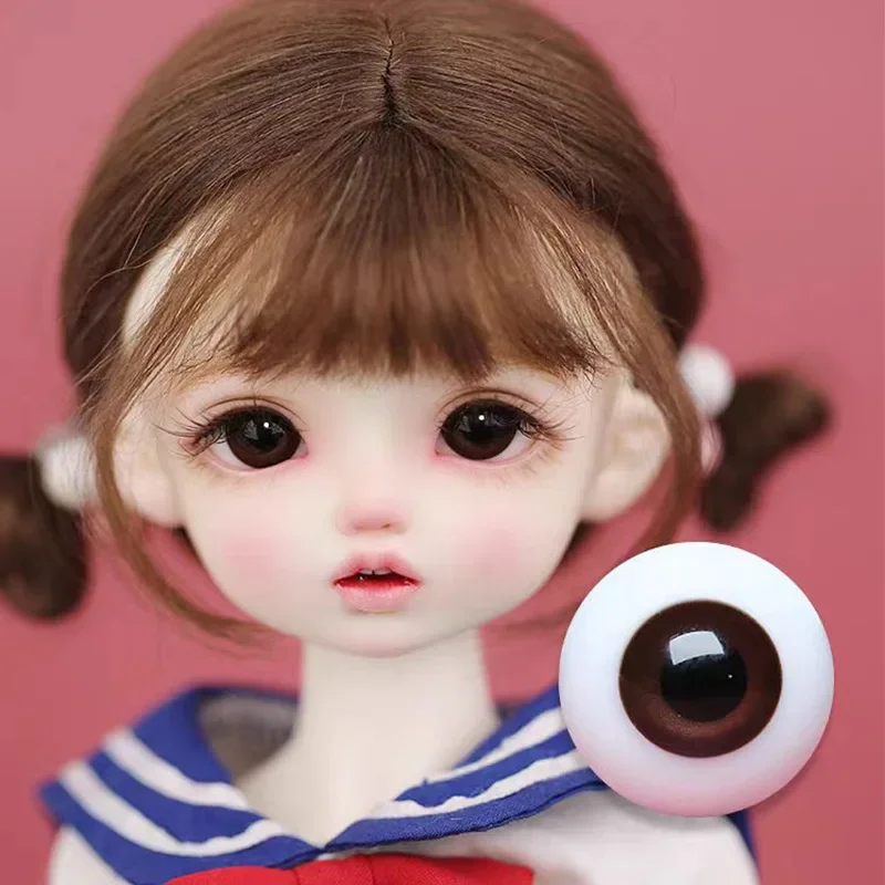 12mm/14mm /16mm Brown Glass Eyes Ball Shape Doll's Accessories for 1/6 1/4 BJD