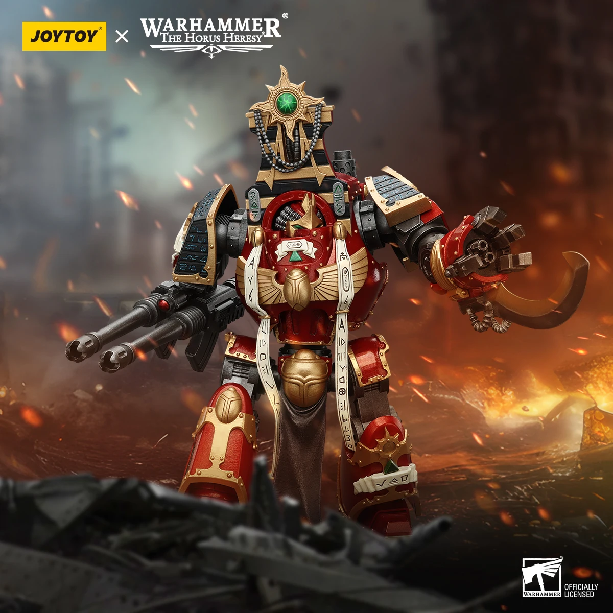 JOYTOY Warhammer Horus Thousand Sons Osiron Dreadnought 1:18 Figures Game Models Mecha Toys Collection Ornament InStock