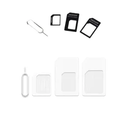 Convertir 4 en 1 para tarjeta a adaptador Micro estándar para teléfono para teléfonos inteligentes Dropship