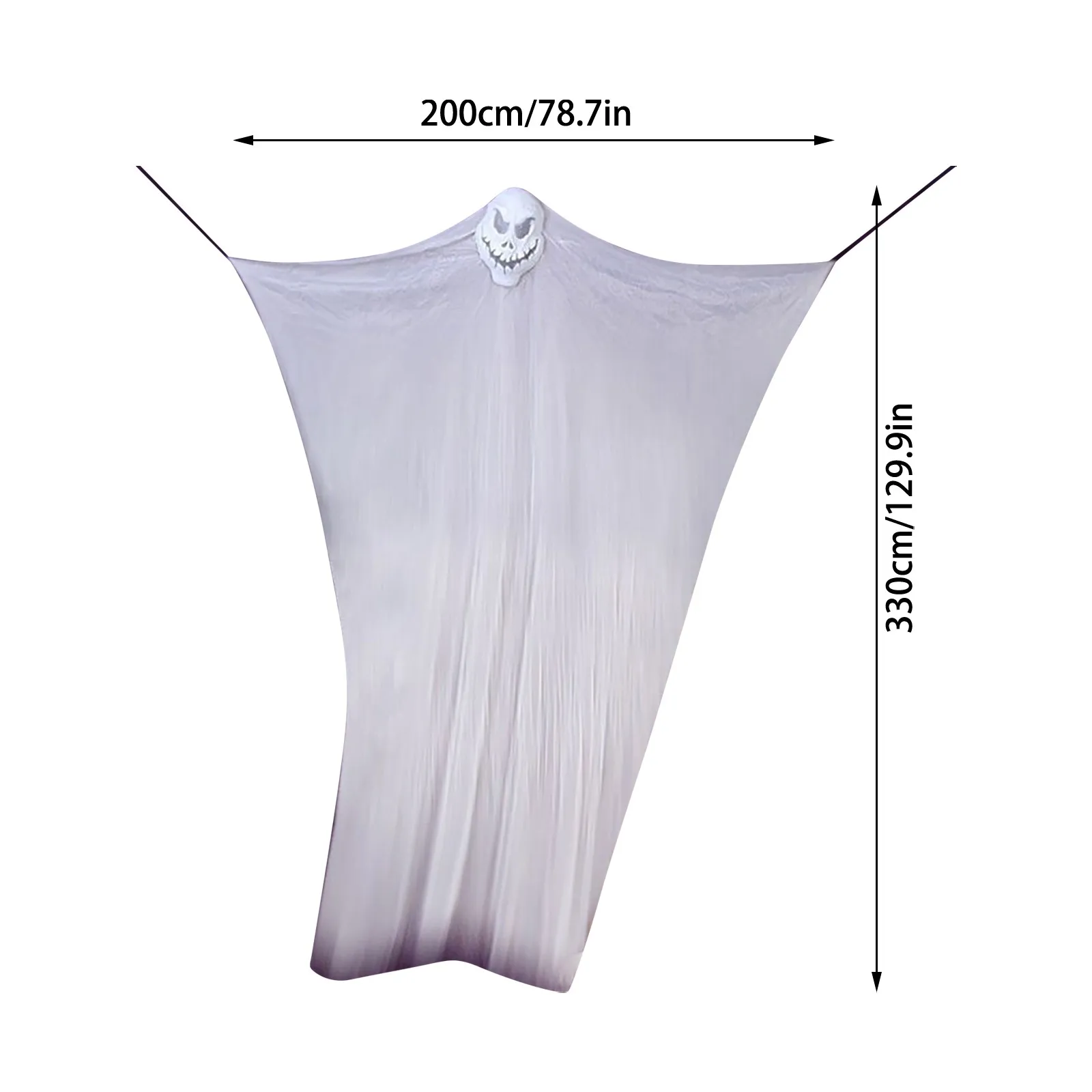 Halloween Appeso Fantasma Ornamenti Decorazione Spaventoso Fantasma Garza Festa di Halloween Casa Giardino Albero Appeso a parete Ciondolo Prop