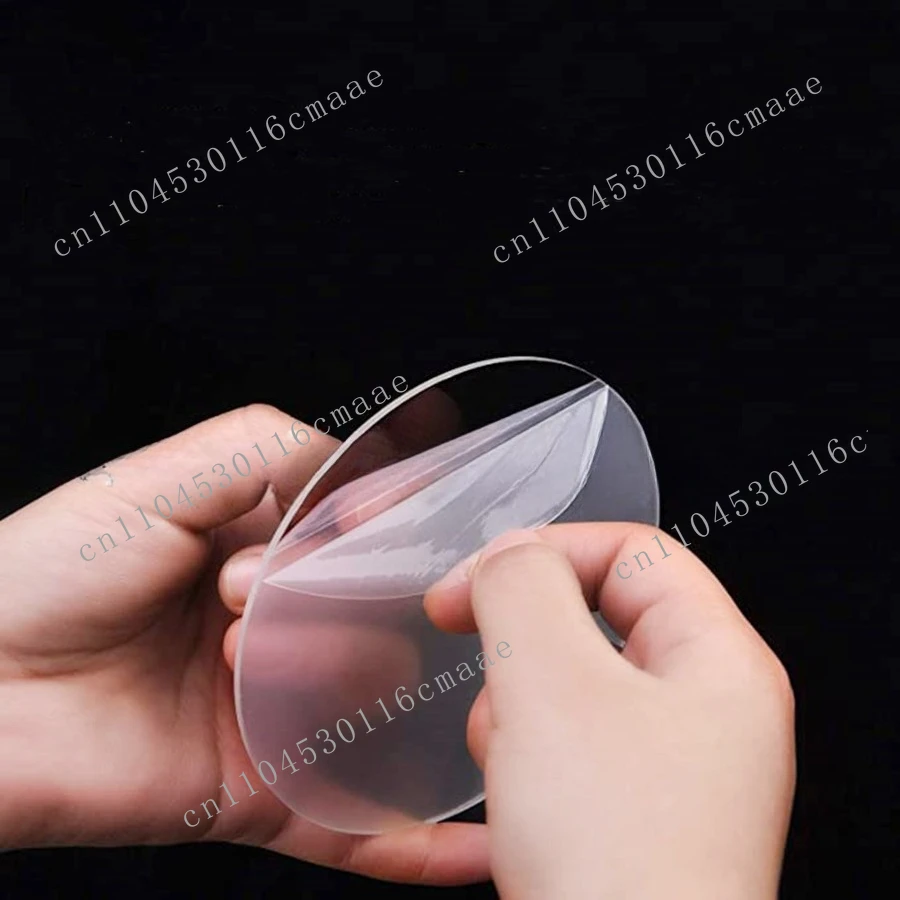 NEW 60pcs 50/75/100mm Transparent Acrylic Sheet Circle,1mm Thick Plexiglass Discs Panel, Clear Plastic Blank Board For  Ornament