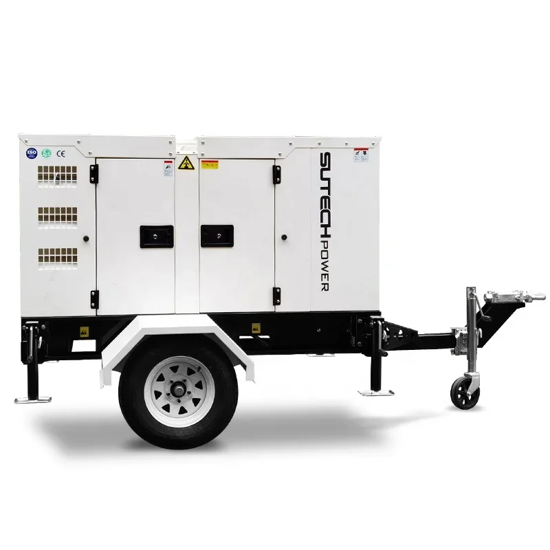 china diesel generator 15kw 20 kw 25kva diesel generator sound proof trailer type 20kw generator