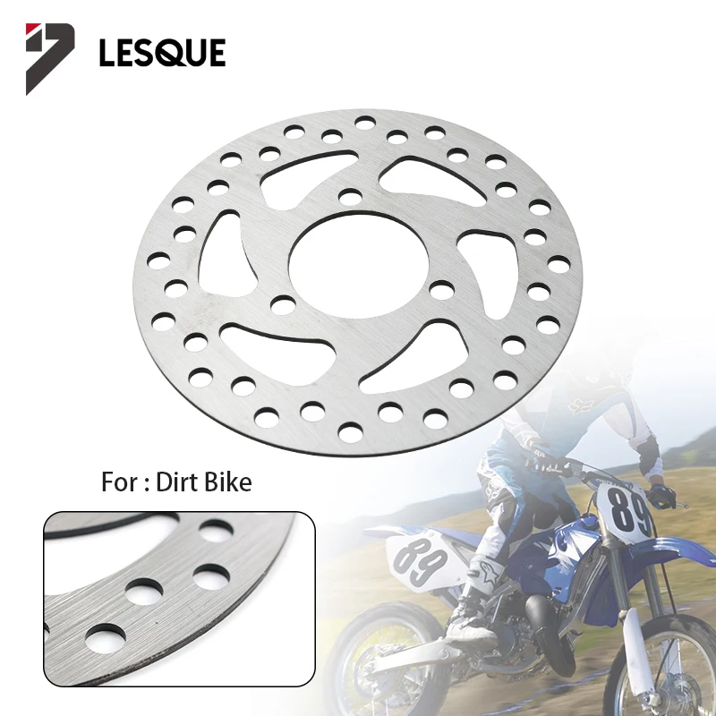 

LESQUE Pit Dirt Bike 120 мм, детали переднего и заднего колеса, стальная пластина дискового тормоза для 2-тактного двигателя 47cc 49cc, электрический скутер, велосипеды