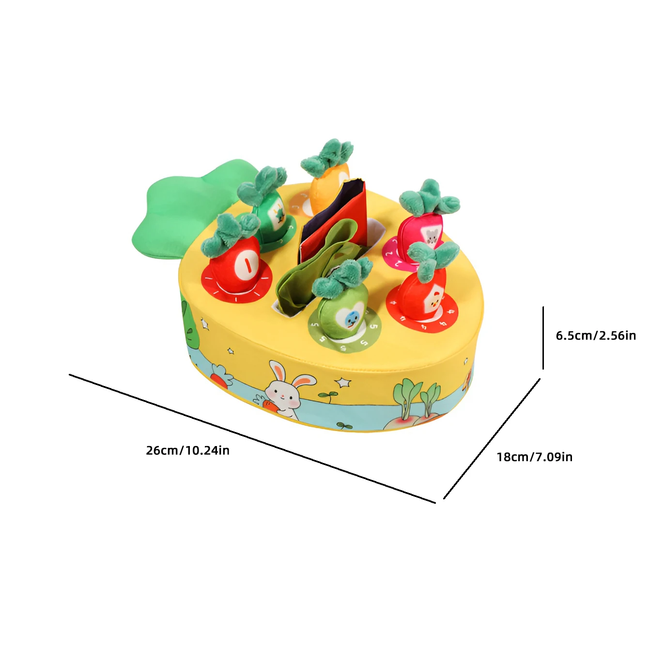 Radijs trekdoekjes, babyspeelgoed, educatief speelgoed, voorschools onderwijs en fijne vingertraining