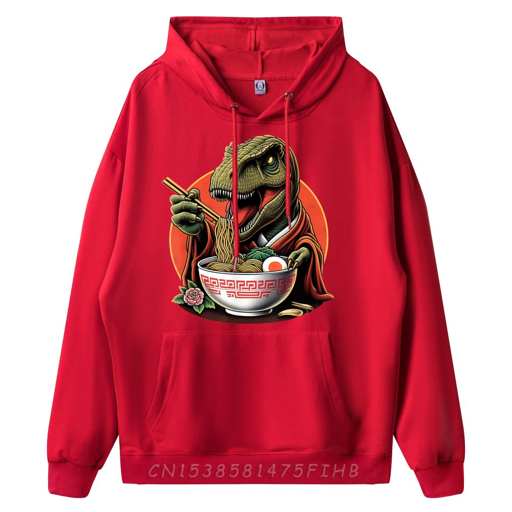 Dinosaur Ramen T-Rex Kawaii Neko Rex Japanese Noodles Plain Sweatshirts Wholesale Sweatshirts For Men Man New In Sweatshirts
