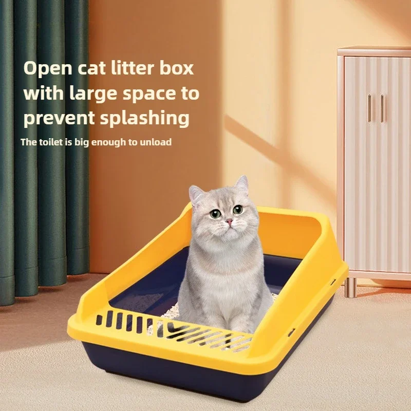 Creative Anti-splash Cat Litter Box Fully Semi-enclosed Pet Toilet Deodorant Urine Pot Pet Supplies Cat Litter Boxes