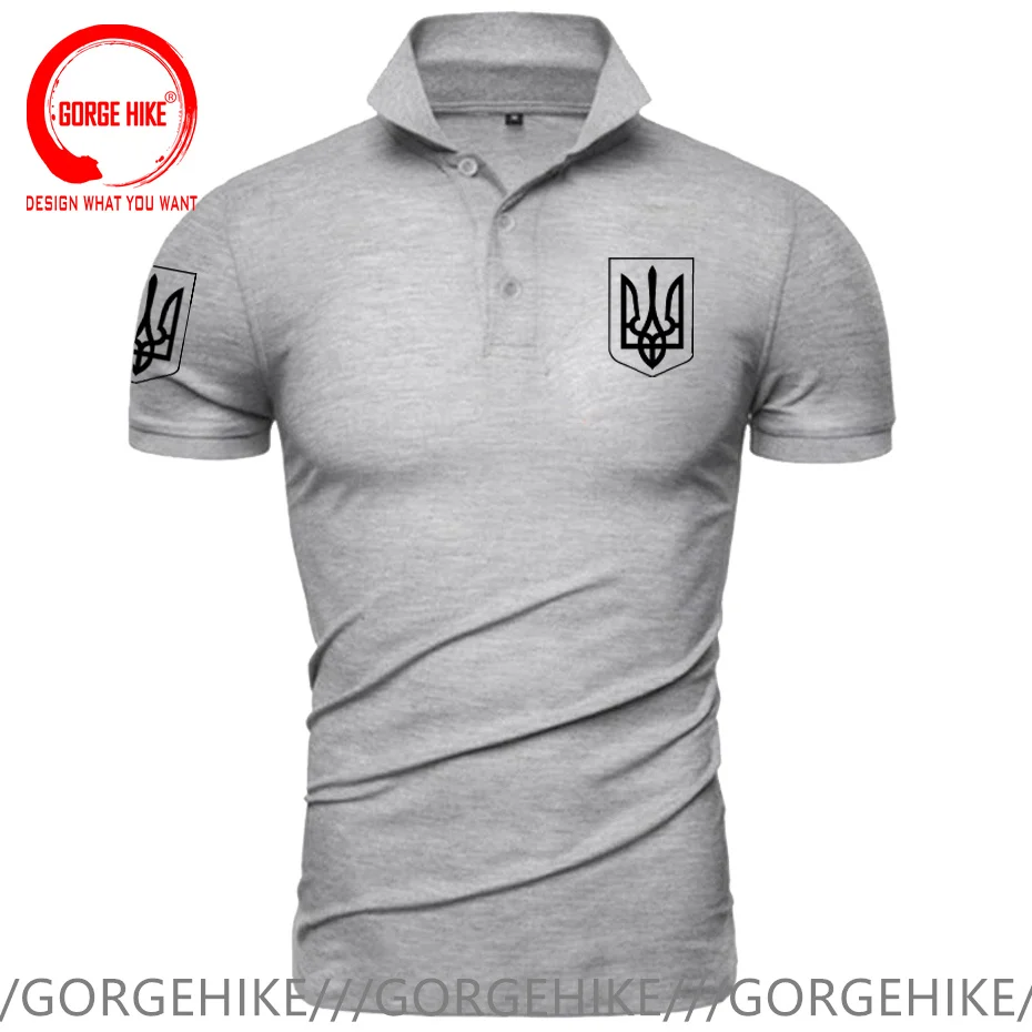 Ukrainian Polo Shirt Ukraine Logo Polo Shirt Short Sleeve Casual Mens Polo Shirts fashion Sportswear Polo T Shirt Tops Clothing