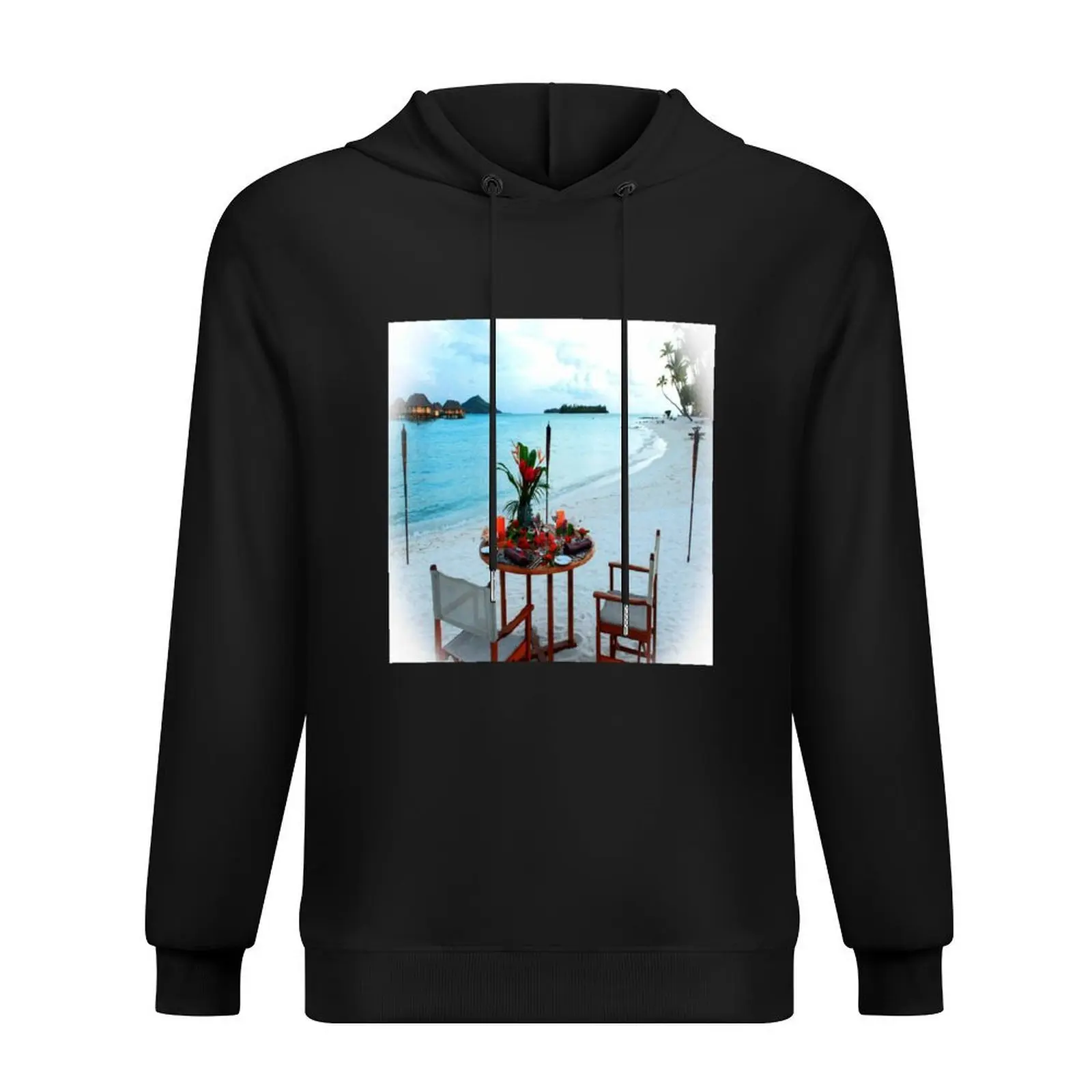

Bora Bora Beach Breakfast Tahiti Photo Hoodie autumn clothes autumn jacket men hooded shirt men's coat men hoodie