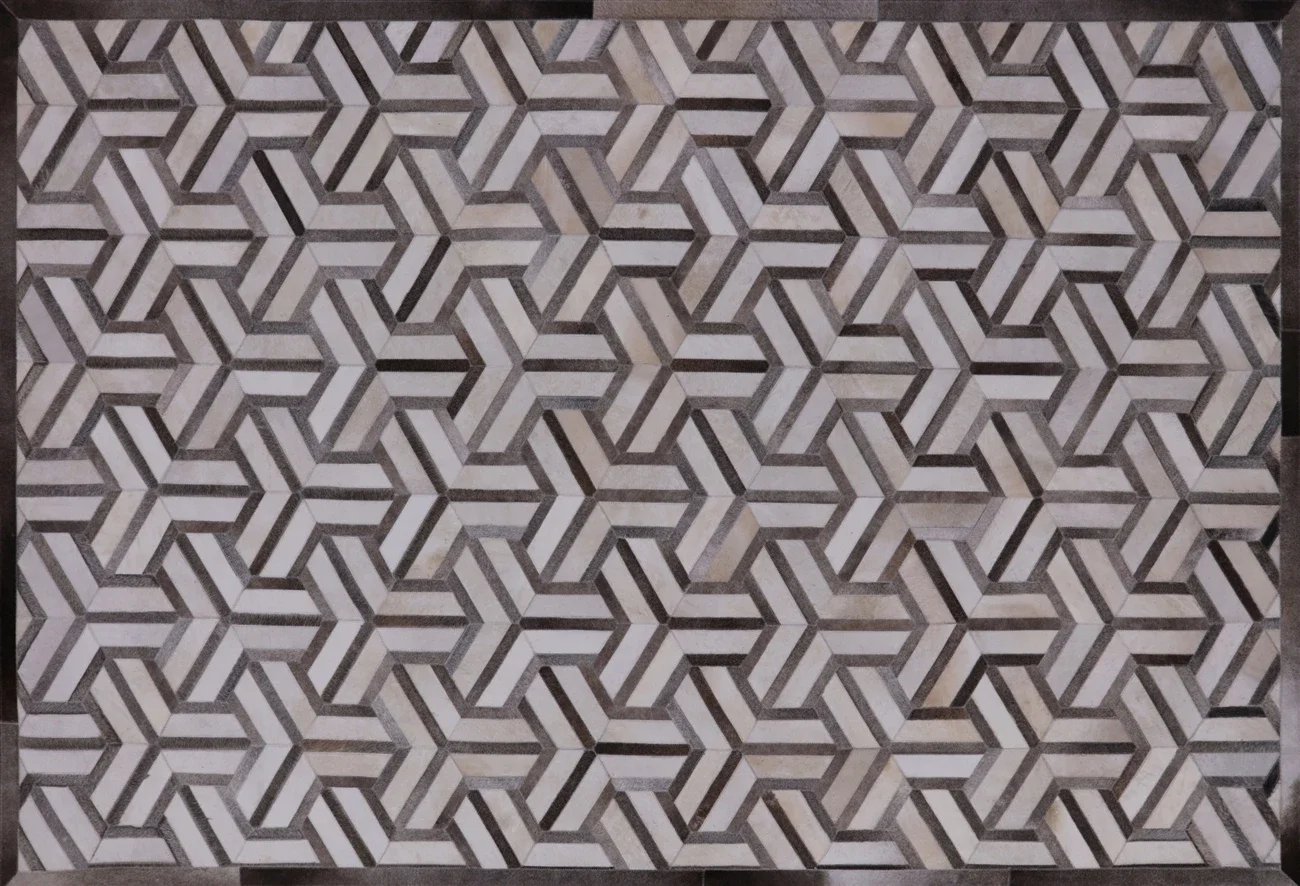 

Y Shaggy Cowhide Hand Stitched Area Rug CR-45