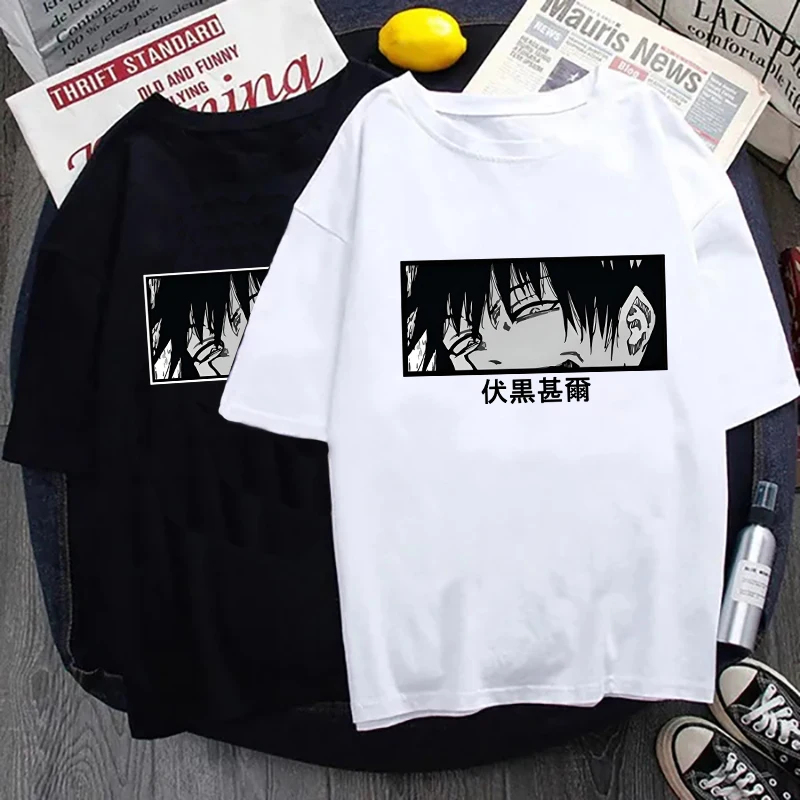 New Anime Funny Fushiguro Toji Print T-Shirt Womans Men Casual Tops Summer Cool T Shirt Plus Size Tops Tees