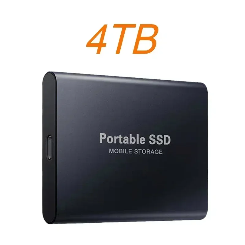 محرك الأقراص الصلبة الخارجي المحمول SSD 1 تيرا بايت 4 تيرا بايت عالي السرعة USB 3.1 Type-C واجهة القرص الصلب محرك الحالة الصلبة تخزين الشامل لأجهزة الكمبيوتر المحمول