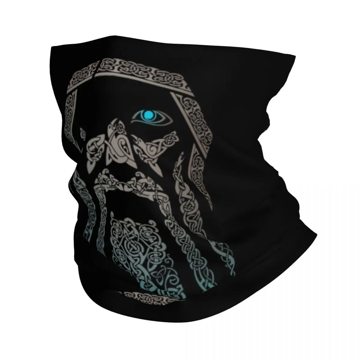 Odin Viking Valhalla Bandana Neck Gaiter UV Protection Face Scarf Cover Women Men Norse Mythology God Headband Tube Balaclava