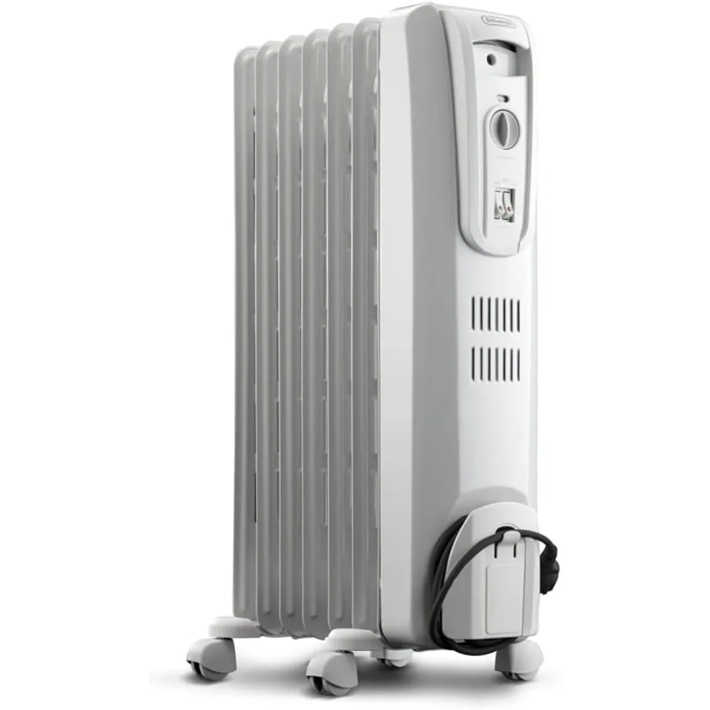 

Oil Filled Radiant Heater, 1500W Electric Space Heater - Quiet and Portable with Anti-Freeze Function and Safety Features