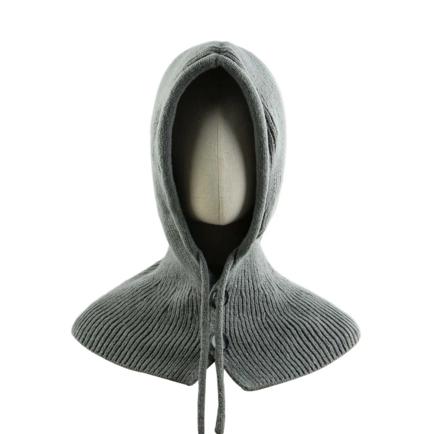2025 جديد بالاكلافا هود وشاح المرأة محبوك 3 في 1 قبعة وشاح قناع القوطية شتاء دافئ يندبروف سدادات حماية الأذن الموضة الكورية #3
