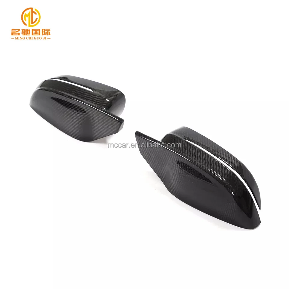 2d 4-door 2021-2022  Dry Black Carbon Fiber G80 G82 G83 Side Mirror Covers For BMW M3 M4 3 4series Side Mirror Covers