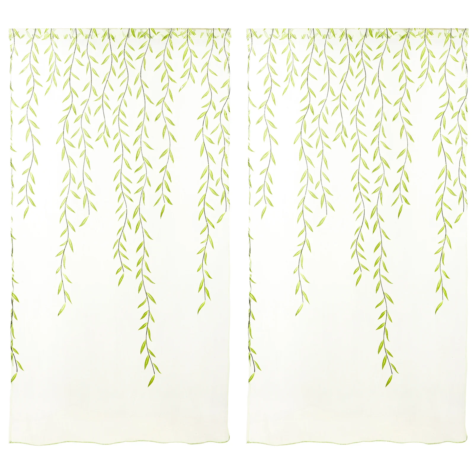 

Transparent Tulle Voile Curtains Rod Pocket Window Sheer 100x200cm Light Filtering Window Screen Privacy for Bedroom Living Room