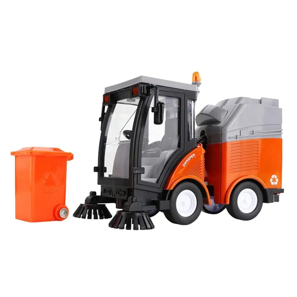 Road Sweeper Car Toy Simulation Plastic Garbage Truck Model Educational Vehicle for Kids Toddlers Learning