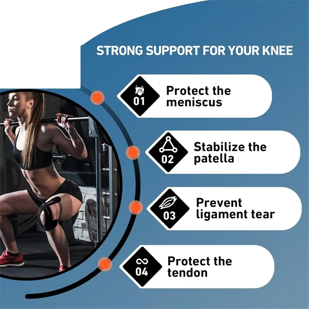 618 Mega Sale 1set/24pcs Knee Joint Exercise Tape,Waterproof Knee Joint Tape, Used to Relieve Pain, Cotton Muscle Patch