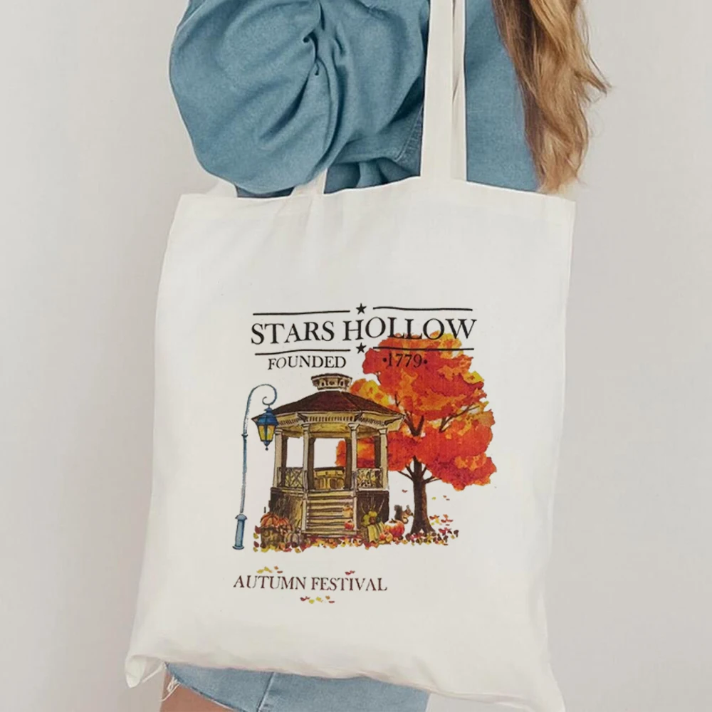 Stars Hollow Tote Bag, Gilmore Girl Tote Bag, Autumn Festival Tote Bag, Gilmore Girls Fall Tote Bag regali per Gilmore Girls