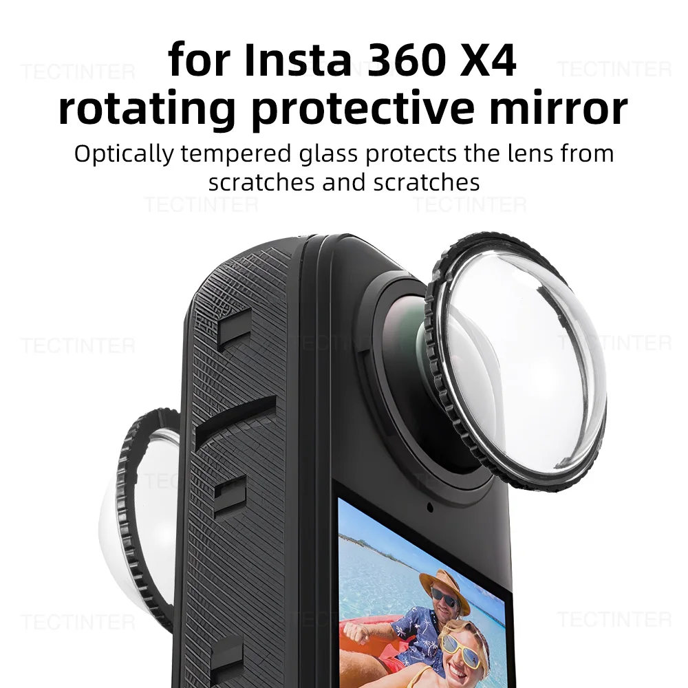 فيلم الزجاج المقسى ل Insta360 X4 X5 حامي الشاشة المضادة للخدش عدسة الحرس غطاء مجموعة واقية 360 ° ملحقات كاميرا الفيديو
